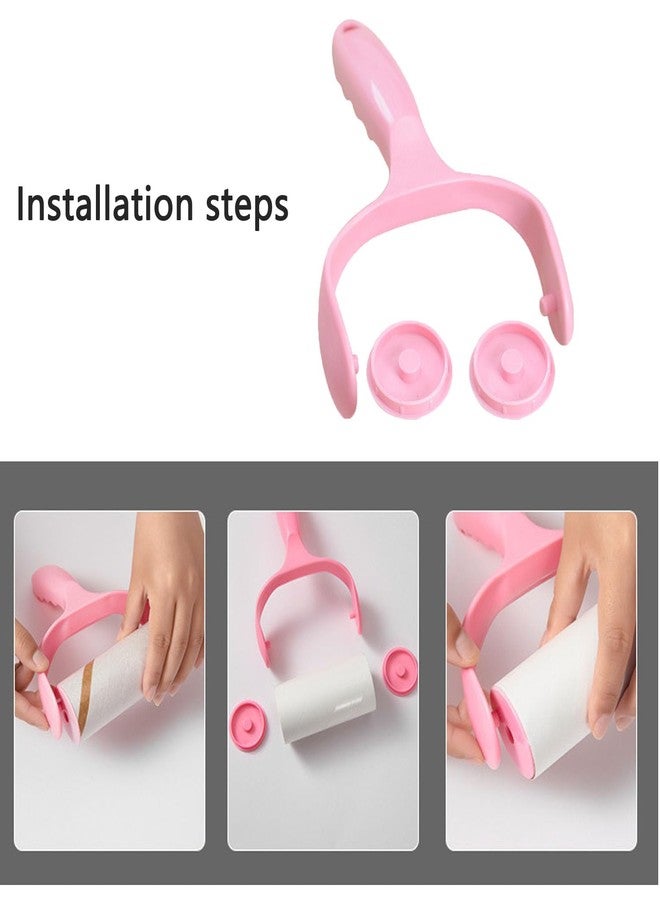 ArrErr 2 Pack Lint Roller Handle Replacement Sticky Roller Holder for Sticky Lint Roller Refills Pet Hair Removal Lint Rollers Cat Lint Remover Rollers - Image 4